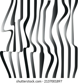 abstract black and white striped background