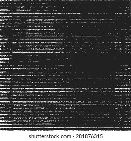 Abstract Black and White Striped Texture. Vector Cardboard Material Pattern.