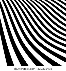 Abstract black and white striped vector background