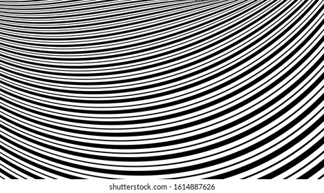 Abstract black and white stripes background.