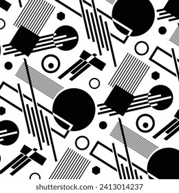 Abstract black and white template minimal design.