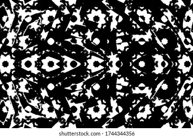 Abstrakte schwarz-weiße Textur. Chaotischer Hintergrund