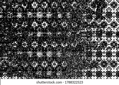 Abstract black and white texture. Monochrome chaotic background