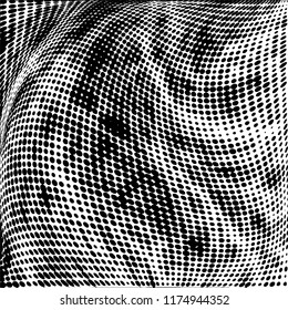 Abstract black and white texture for printing. Monochrome grunge background. The chaotic pattern of different elements