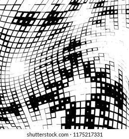 Abstract black and white texture for printing. Monochrome grunge background. The chaotic pattern of different elements