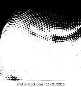 Abstract black and white texture for printing. Monochrome grunge background. The chaotic pattern of different elements