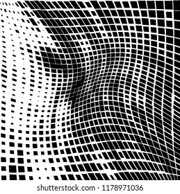Abstract black and white texture for printing. Monochrome grunge background. The chaotic pattern of different elements
