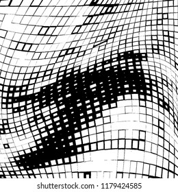 Abstract black and white texture for printing. Monochrome grunge background. The chaotic pattern of different elements