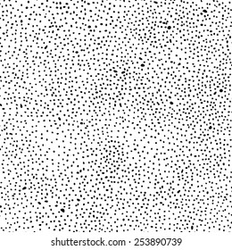 Abstract black and white texture. Vector dotted background.