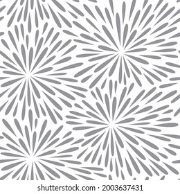 Abstract black and white textured pattern, seamless background.