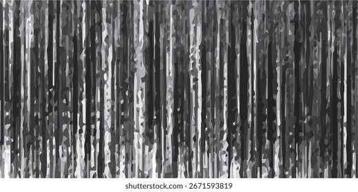 Abstract black and white textured vertical lines with a grunge effect, creating a sense of movement and energy