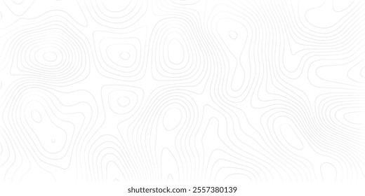 Abstract black and white topographic contours lines of mountains. Topography map art curve drawing. vector illustration.