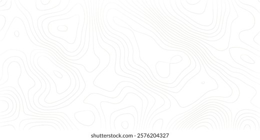 Abstract black and white topographic contours lines of mountains. Topography map art curve drawing. vector illustration.