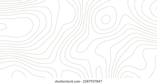 Abstract black and white topographic contours lines of mountains. background. Topography map art curve drawing. vector illustration. wave Line topography map contour background .