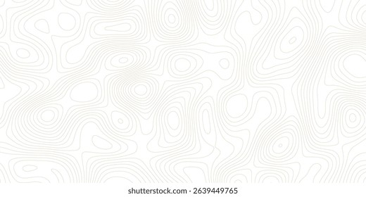 Abstract black and white topographic contours lines of mountains. Topography map art curve drawing	