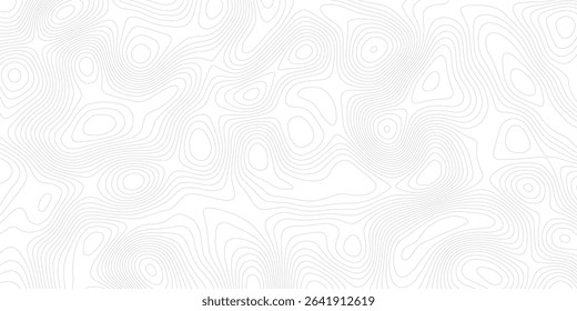 Abstract black and white topographic contours lines of mountains. Topography map art curve drawing	