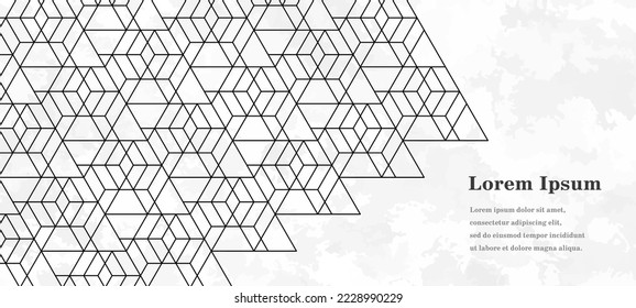abstract black white triangle, geometric texture background, polygon pattern, network concept