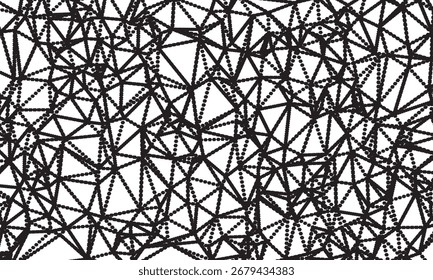 triângulo branco preto abstrato. fundo de textura de linha geométrica. padrão de polígono. conceito com estilo retrô.