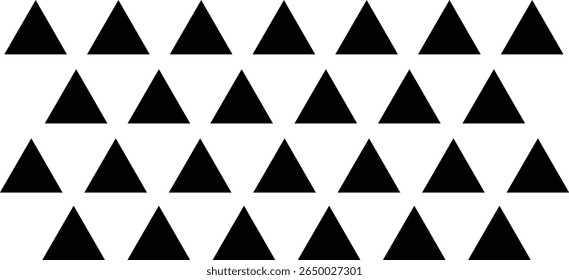 abstract black white triangle line group pattern art suitable for background.