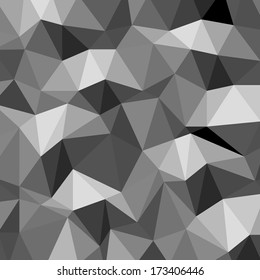 Abstract black and white triangle pattern wallpaper background design  Eps 10 vector illustration 