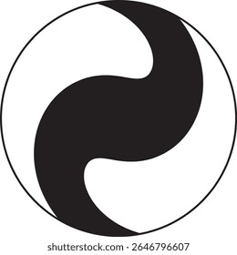 abstract black and white uncommon symbol design.