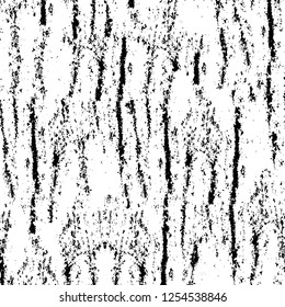 Abstract black and white vector background. Monochrome vintage surface with dirty pattern in cracks, spots, dots. Old painted wall in dark horror style design. Grunge overlay layer.