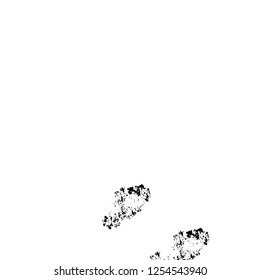 Abstract black and white vector background. Monochrome vintage surface with dirty pattern in cracks, spots, dots. Old painted wall in dark horror style design. Grunge overlay layer.