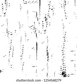 Abstract black and white vector background. Monochrome vintage surface with dirty pattern in cracks, spots, dots. Old painted wall in dark horror style design. Grunge overlay layer.