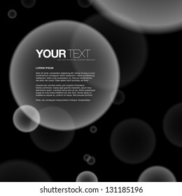 Abstract black and white vector background design with your text