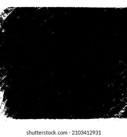 Abstract black and white vector background. Grunge overlay layer. Monochrome vintage surface with dirty pattern in cracks, spots, dots. Distressed overlay texture. EPS10.