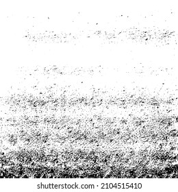 Abstract black and white vector background. Grunge overlay layer. Monochrome vintage surface with dirty pattern in cracks, spots, dots. Distressed overlay texture. EPS10.