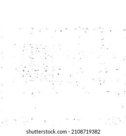 Abstract black and white vector background. Grunge overlay layer. Monochrome vintage surface with dirty pattern in cracks, spots, dots. Distressed overlay texture. EPS10.