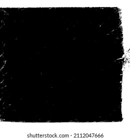 Abstract black and white vector background. Grunge overlay layer. Monochrome vintage surface with dirty pattern in cracks, spots, dots. Distressed overlay texture. EPS10.