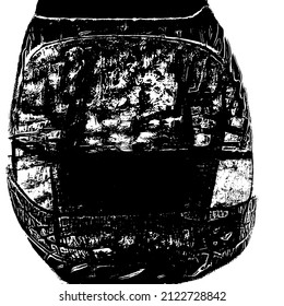 Abstract black and white vector background. Grunge overlay layer. Monochrome vintage surface with dirty pattern in cracks, spots, dots. Distressed overlay texture. EPS10.