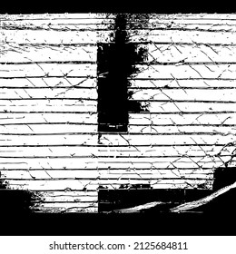 Resumen del fondo vectorial en blanco y negro. Capa de superposición gruesa. Superficie vintage monocroma con patrón sucio en grietas, manchas, puntos. Textura superpuesta angustiada. EPS10.