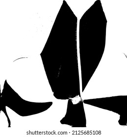 Abstract black and white vector background. Grunge overlay layer. Monochrome vintage surface with dirty pattern in cracks, spots, dots. Distressed overlay texture. EPS10.