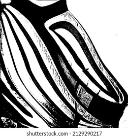 Abstract black and white vector background. Grunge overlay layer. Monochrome vintage surface with dirty pattern in cracks, spots, dots. Distressed overlay texture. EPS10.