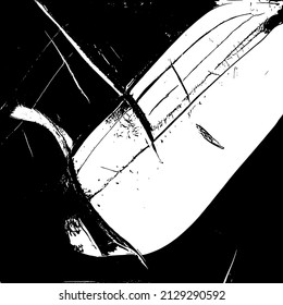 Resumen del fondo vectorial en blanco y negro. Capa de superposición gruesa. Superficie vintage monocroma con patrón sucio en grietas, manchas, puntos. Textura superpuesta angustiada. EPS10.