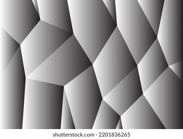 Abstract black and white vector background with Geometric Triangle. Abstract mosaic background.
