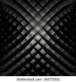abstract black and white vector geometric background