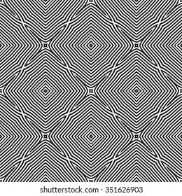 Abstract black and white vector geometric seamless pattern 
