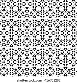 Abstract black and white vector geometric seamless pattern