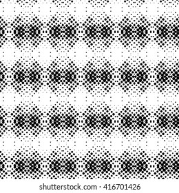Abstract black and white vector geometric seamless pattern
