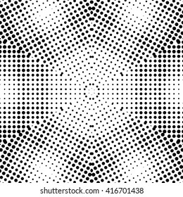 Abstract black and white vector geometric seamless pattern