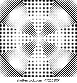 Abstract black and white vector geometric seamless pattern.