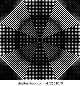 Abstract black and white vector geometric seamless pattern.