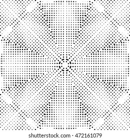 Abstract black and white vector geometric seamless pattern.