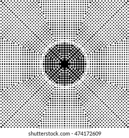 Abstract black and white vector geometric seamless pattern.