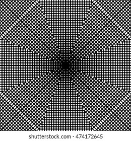 Abstract black and white vector geometric seamless pattern.
