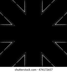 Abstract black and white vector geometric seamless pattern.